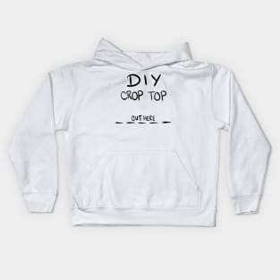 DIY CROP TOP Kids Hoodie